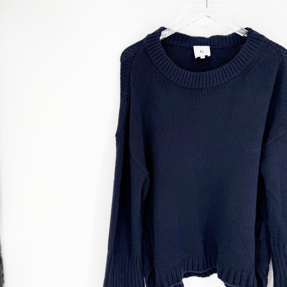 G. Label Merino Oversized Wool Sweater S Blue - Picture 4 of 6